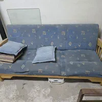 مبل چوب و پارچه ۷ نفره