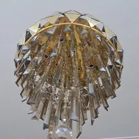 سه عددلوستر آویز کریستال شامپاینی|لوستر و چراغ آویز|اهواز, کیانپارس |دیوار