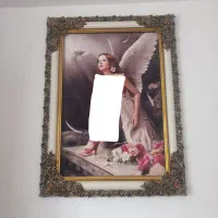 تابلو فرش ماشینی طرح فرشته