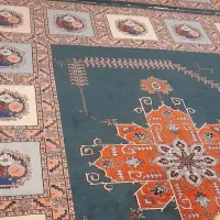 جفت قالی گیاهی طرح وثوق