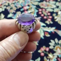 انگشتر نقره آماتیست