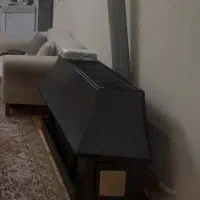 بخاری شومینه ای قهوه ای سالم