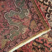 فرش ذرع و نیم و اورنک هریس قدیمی رنگ گیاهی|فرش|تبریز, |دیوار