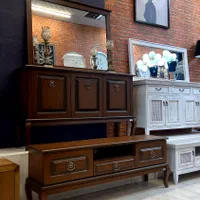 آینه و کنسول سه درب مدل پرنس|بوفه، ویترین، کنسول|ملارد, |دیوار