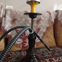 قلیان برنجی یک بار کار کرده یک و چهار صد