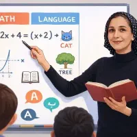 تدریس ریاضی و زبان