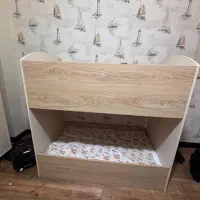 سرویس خواب کودک تخت دو طبقه، کمد ، دراور ، شلف