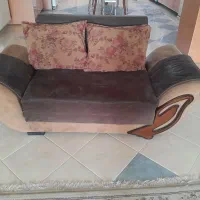 مبل ۷ نفره راحتی کارکرده فوم آن یک سال تعویض شده|مبلمان خانگی و میز عسلی|لنجان, |دیوار