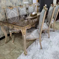 میز وصندلی ناهار خوری ۶نفره سلطنتی در حد آک|میز و صندلی غذاخوری|شهرکرد, |دیوار