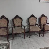 مبل ۹ نفره سلطنتی چوب گردو|مبلمان خانگی و میز عسلی|گرمدره, |دیوار