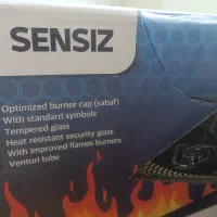 گاز شیشه ای زیبا و خوشگل مشکی جنس درجه یک باز|اجاق گاز و لوازم برقی پختوپز|ماسال, |دیوار