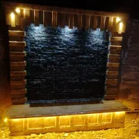 اجرای تخصصی آبنما آتشدان پرده آب بارانی|مصالح و تجهیزات ساختمان|یزد, |دیوار