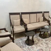 مبلمان ۹ نفره استیل چوب راش