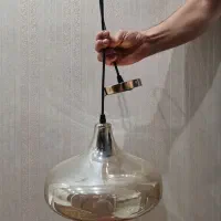 2 عدد لوستر شیشه ای