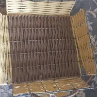 سبد فلزی حصیر بافت|صنایع دستی و سایر لوازم تزئینی|قم, امامزاده ابراهیم|دیوار