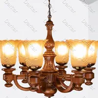 لوستر چوبی مدل سارینا حباب جدید