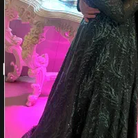 لباس مجلسی سبز یاقوتی مدل رومی ۳۸تا۴۴
