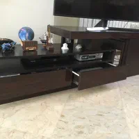 میز تلویزیون چوبی با قابلیت تنظیم طول|میز تلویزیون|تهران, سردارجنگل|دیوار