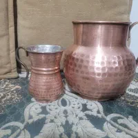 پارچ و لیوان مسی|ظروف سرو و پذیرایی|رشت, آب و برق|دیوار