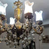 لوستر برنزی ۵ شاخه