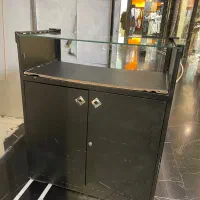 میز کانتر گرد مینیمال مشکی|مبلمان اداری|تهران, ازگل|دیوار