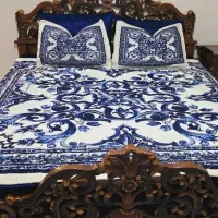 سرویس خواب تمام چوب منبت کاری
