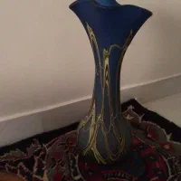 گلدان سرامیکی دست ساز شیک با طرح برجسته|گل مصنوعی|تهران, نارمک|دیوار