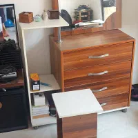 تخت خواب تمام چوب تک نفره با دراور و با تشک|تخت و سرویس خواب|کرج, رجب‌آباد|دیوار