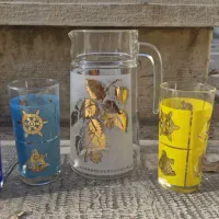 پارچ و لیوان قدیمی ومدل دار