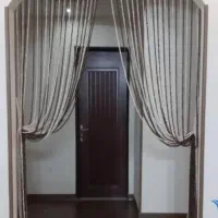 پرده ریسه ای سرمه ای رنگ