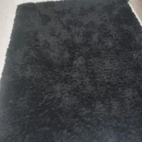فرش شگی مشکی در حد نو