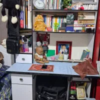 کتاب خانه رنگ سفید دوتیکه|کتابخانه، شلف، قفسههای دیواری|بهارستان, |دیوار