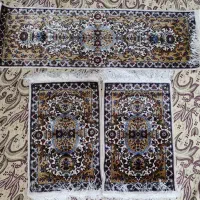 رو میزی ابریشم ماشینی ۳ تکه