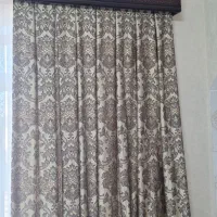 دو عدد پرده دکور بسیار تمیز مشابه نو|پرده، رانر، رومیزی|آستارا, |دیوار