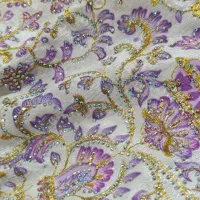 پارچه حریر نگین دار