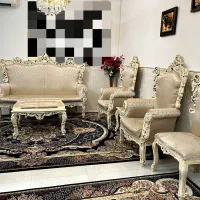 مبل سلطنتی 9نفره|مبلمان خانگی و میز عسلی|قم, شهر قائم|دیوار