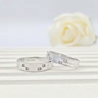 ست انگشتر جدیدو ترند عین طلا مدل آینه ای تمام نقره