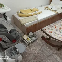 تخت کنار مادر .گهواره .صندلی ماشین و غذاو تشک|اسباب و اثاث بچه|محمدیه-قزوین, |دیوار