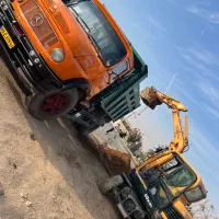 حمل نخاله مینی بیل ماسه06 شسته مخلوط با تک کمپرسی