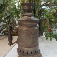 سماور زغالی قدیمی|کلکسیون اشیاء عتیقه|گرگان, |دیوار