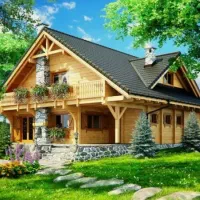 کلبه چوبی،آلاچیق،پرگولا،پله چوبی