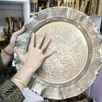 ظرف مسی قدیمی و انتیک|کلکسیون اشیاء عتیقه|فرمهین, |دیوار