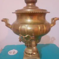 سماور زغالی قدیمی سنگین مهر دار