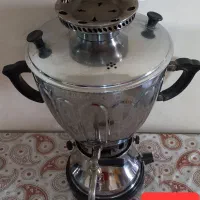 سماورگازی قدیمی ورق ضخیم سالم|سماور، چای‌ساز، قهوه‌ساز|پرند, فاز ۵|دیوار
