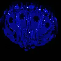 ست لوستر سقفی کریستالی سالم  با ریموت کوچیک بزرگ