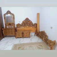 فروش سرویس خواب ب علت جابجایی نو نو  چوب گردو