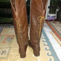 پوتین کاملا چرم دست دوز سایز ۳۶، ۳۷