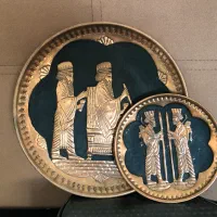 یک جفت دیس مسی تزئینی