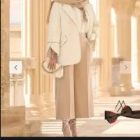 کت وشلوار کرمی