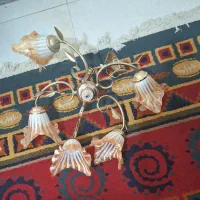 لوستر سقفی نوستالوژیک جنس بدنه برنج|لوستر و چراغ آویز|تهران, نارمک|دیوار